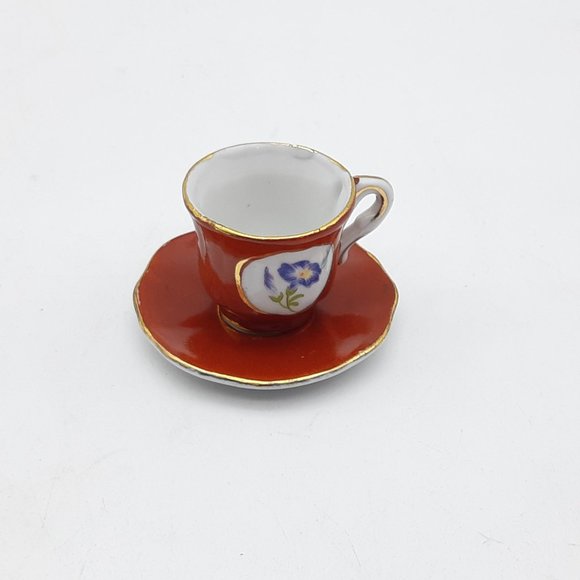 3 Miniature Tea Cups and Saucers -By T. Limonges - Picture 9 of 11